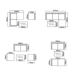 EVRE Rattan Outdoor Garden Furniture California Sofa Set With Coffee Table 7 EVRE Rattan Outdoor Garden Furniture California Sofa Set With Coffee Table -Outsunny Garden Zone evre rattan outdoor garden furniture california sofa set with coffee table5060381727748 04c MP