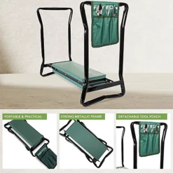 Fayton Gardening Kneeler 2-in-1 Folding Padded Seat Stool -Outsunny Garden Zone fayton gardening kneeler 2 in 1 folding padded seat stool5060964817842 03c MP