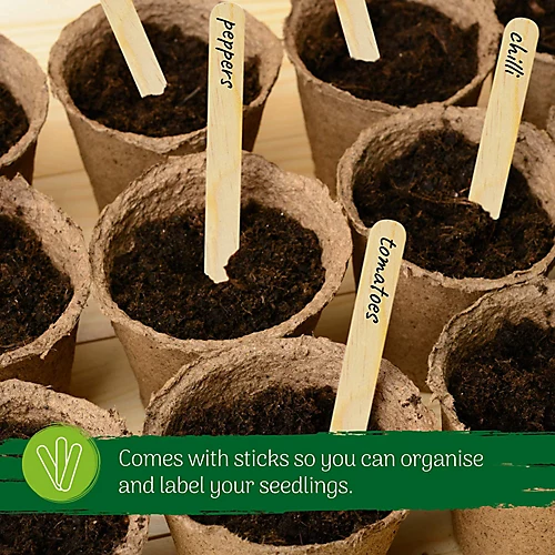 Fibre Biodegradable Pots Round Seedling Plant Pots (100 Pcs X 8 Cm) Large Seed Pots For Growing Plants 4 Fibre Biodegradable Pots Round Seedling Plant Pots (100 Pcs X 8 Cm) Large Seed Pots For Growing Plants - Image 4
