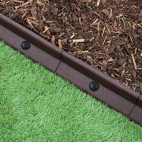 Flexible Lawn Edging Garden Border Grass Pathways Plot Flowerbed Raised Borders Rubber Artificial Grass Brown Pack Of 4x1.2m 3 Flexible Lawn Edging Garden Border Grass Pathways Plot Flowerbed Raised Borders Rubber Artificial Grass Brown Pack Of 4x1.2m - Image 3