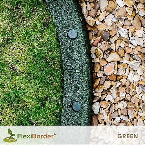 FlexiBorder Green 2 X 1m Flexible Garden Edging For Garden Borders - Lawn Edging For Pathways And Landscaping 1 FlexiBorder Green 2 X 1m Flexible Garden Edging For Garden Borders - Lawn Edging For Pathways And Landscaping
