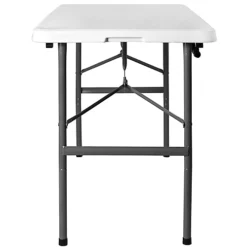 Foldable 4ft Heavy Duty Folding Camping Picnic Garden Portable Table 6 Foldable 4ft Heavy Duty Folding Camping Picnic Garden Portable Table -Outsunny Garden Zone foldable 4ft heavy duty folding camping picnic garden portable table5056562199657 03c MP