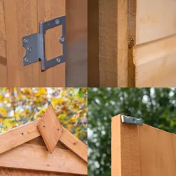 Forest Garden 6x4 Ft Apex Shiplap Wooden Garden Bar With Single Door -Outsunny Garden Zone forest garden 6x4 ft apex shiplap wooden garden bar with single door5013053189948 36c