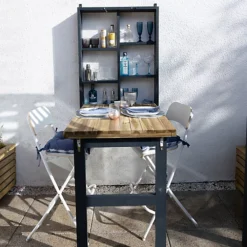 Forest Garden Fold Down Timber Garden Bar (Base Not Required) -Outsunny Garden Zone forest garden fold down timber garden bar base not required 5013053192276 01i