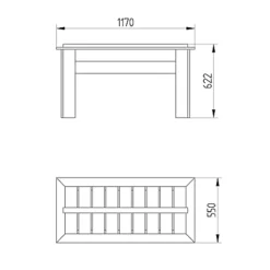 Forest Garden Grow Bag Tray 550mm -Outsunny Garden Zone forest garden grow bag tray 550mm5013053182420 01t BQ