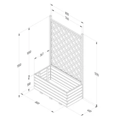 Forest Garden Trellis Natural Timber Rectangular Planter (H) 137cm X (W) 80cm 7 Forest Garden Trellis Natural Timber Rectangular Planter (H) 137cm X (W) 80cm -Outsunny Garden Zone forest garden trellis natural timber rectangular planter h 137cm x w 80cm5013053190616 01t