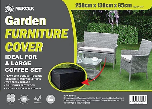 Furniture Cover MFC063MAL 250X130X95Cm Rectangular Cover With Ties 2 Furniture Cover MFC063MAL 250X130X95Cm Rectangular Cover With Ties - Image 2