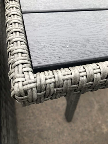 Furniture One Rattan Effect Grey 6 Seater Table And Chair Dining Sofa Set Patio Outdoor Sofa With Bench 2 Furniture One Rattan Effect Grey 6 Seater Table And Chair Dining Sofa Set Patio Outdoor Sofa With Bench - Image 2