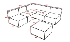 Furniture One Rattan Effect Grey Rattan 5 Seat Corner Sofa Set NO ASSEMBLY & ALUMINIUM FRAME -Outsunny Garden Zone furniture one rattan effect grey rattan 5 seat corner sofa set no assembly aluminium frame0727536850281 04c MP