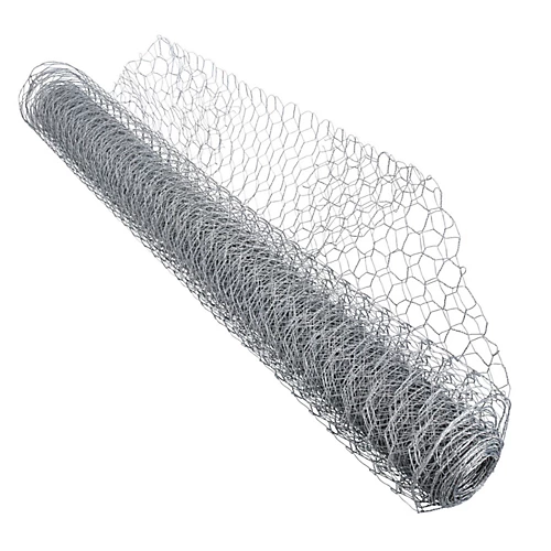 Galvanised Wire Chicken Mesh Fencing Cages Fence 10m X 0.9m 25mm Hex 5pk 2 Galvanised Wire Chicken Mesh Fencing Cages Fence 10m X 0.9m 25mm Hex 5pk - Image 2