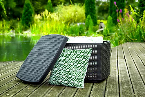 Garden Bistro Set For 2 With Storage Coffee Table & Armchairs Black Rattan Effect 4 Garden Bistro Set For 2 With Storage Coffee Table & Armchairs Black Rattan Effect - Image 4