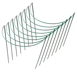 Garden Hoop Plant Bow Support System 45cm X 60cm (Pack Of 8) -Outsunny Garden Zone garden hoop plant bow support system 45cm x 60cm pack of 8 5060575107561 06c MP