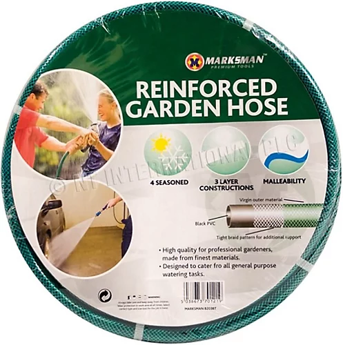 Garden Hose Pipe Reel Reinforced Tough Outdoor Water Hosepipe Green Quality New 30m 1 Garden Hose Pipe Reel Reinforced Tough Outdoor Water Hosepipe Green Quality New 30m