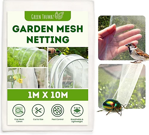 Garden Mesh Netting, Anti Bird Netting And Plant Netting Protection (1m X 10m) 1 Garden Mesh Netting, Anti Bird Netting And Plant Netting Protection (1m X 10m)