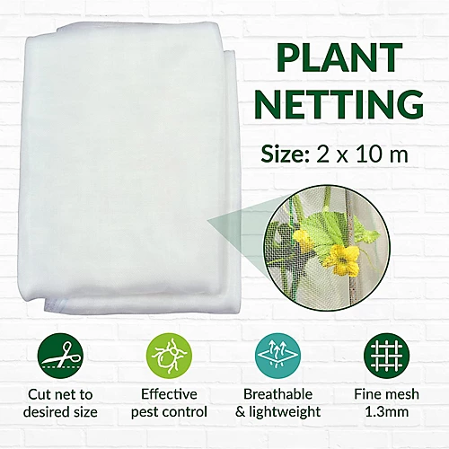 Garden Mesh Netting, Anti Bird Netting And Plant Netting Protection (2m X 10m) 2 Garden Mesh Netting, Anti Bird Netting And Plant Netting Protection (2m X 10m) - Image 2