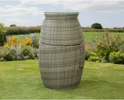 Garden Store Direct Bottle Bistro Set Aluminium - Back Cushions - Grey -Outsunny Garden Zone garden store direct bottle bistro set aluminium back cushions grey5060761020971 04c MP