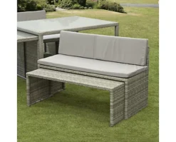 Garden Store Direct Melbourne Space Saving 6 Piece Garden Furniture Set - Grey -Outsunny Garden Zone garden store direct melbourne space saving 6 piece garden furniture set grey5060761026676 04c MP