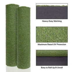 GardenKraft 26079 4m X 1m Dark Green Artificial Grass - 15mm Pile High -Outsunny Garden Zone gardenkraft 26079 4m x 1m dark green artificial grass 15mm pile high5025301260798 03c MP