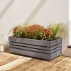 Geteborg Outdoor Rectangular Wooden Planter 91cm