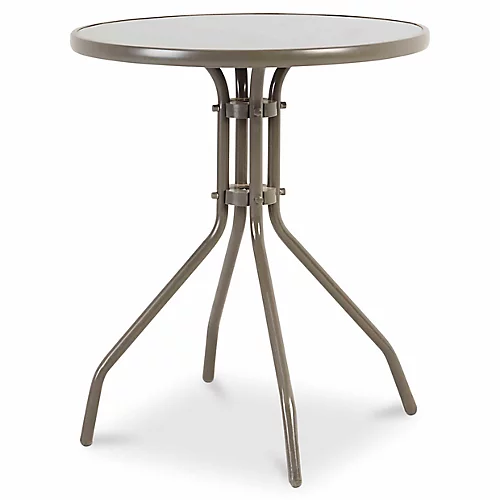 GoodHome Bari Grey Metal 2 Seater Table 1 GoodHome Bari Grey Metal 2 Seater Table