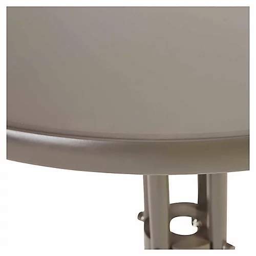 GoodHome Bari Grey Metal 2 Seater Table 4 GoodHome Bari Grey Metal 2 Seater Table - Image 4