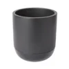 GoodHome Black Terracotta Circular Plant Pot (Dia)20.4cm