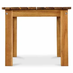 GoodHome Denia Brown Wooden 2 Seater Square Table 6 GoodHome Denia Brown Wooden 2 Seater Square Table -Outsunny Garden Zone goodhome denia brown wooden 2 seater square table3663602936015 03bq