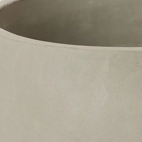 GoodHome Grey Clay Circular Plant Pot (Dia)22cm 3 GoodHome Grey Clay Circular Plant Pot (Dia)22cm - Image 3