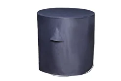 GoodHome Hamilton Steel Grey Round Dining Table Cover 72cm(H) 72cm(Dia)