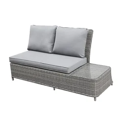 GoodHome Hamilton Steeple Grey Rattan Effect 5 Seater Coffee Set -Outsunny Garden Zone goodhome hamilton steeple grey rattan effect 5 seater coffee set5059340352626 23c
