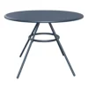 GoodHome Kilifi Midnight Navy Metal 4 Seater Round Dining Table