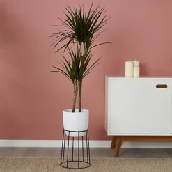 GoodHome Metal Pot Stand -Outsunny Garden Zone goodhome metal pot stand3663602442387 01i bq