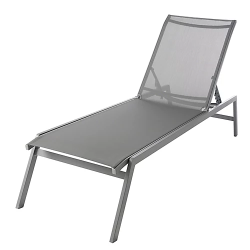 GoodHome Moorea Grey Metal Sun Lounger 1 GoodHome Moorea Grey Metal Sun Lounger