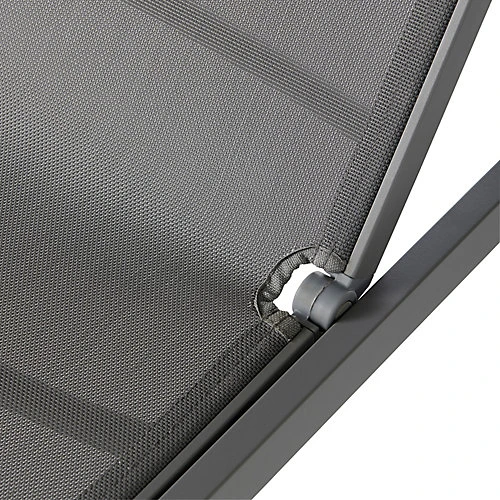 GoodHome Moorea Grey Metal Sun Lounger 4 GoodHome Moorea Grey Metal Sun Lounger - Image 4