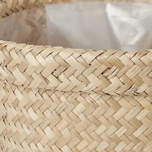 GoodHome Natural Seagrass Herringbone Circular Plant Pot (Dia)26.5cm 3 GoodHome Natural Seagrass Herringbone Circular Plant Pot (Dia)26.5cm - Image 3