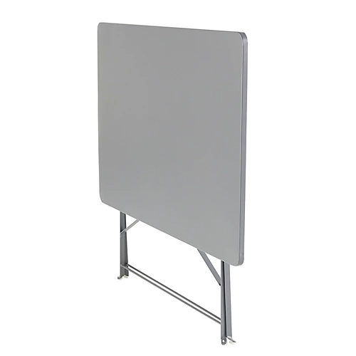 GoodHome Saba Steel Grey Metal Foldable 4 Seater Rectangular Table 4 GoodHome Saba Steel Grey Metal Foldable 4 Seater Rectangular Table - Image 4