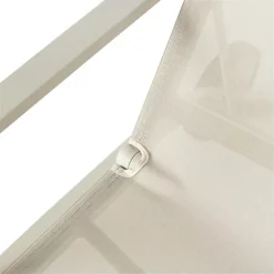 GoodHome Santorin Sand Metal Sun Lounger -Outsunny Garden Zone goodhome santorin sand metal sun lounger5059340125084 36c