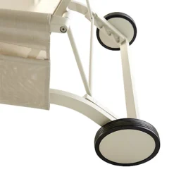 GoodHome Santorin Sand Metal Sun Lounger -Outsunny Garden Zone goodhome santorin sand metal sun lounger5059340125084 37c