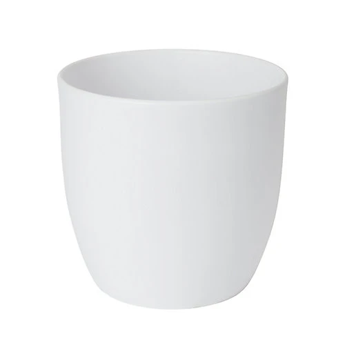 GoodHome White Ceramic Circular Plant Pot (Dia)27cm 1 GoodHome White Ceramic Circular Plant Pot (Dia)27cm