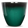 Gr8 Garden Large Round Green Glazed Effect Egg Cup Planter Patio Flower Plant Pot Tub