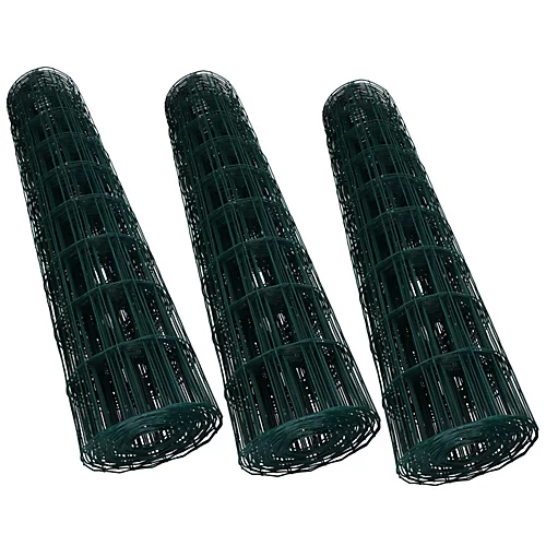 Green PVC Coated Steel Wire Garden Border Fence Netting Mesh 30m X 0.9m 1 Green PVC Coated Steel Wire Garden Border Fence Netting Mesh 30m X 0.9m