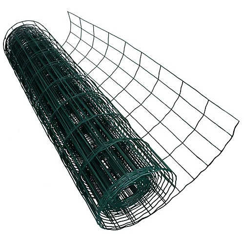 Green PVC Coated Steel Wire Garden Border Fence Netting Mesh 30m X 0.9m 3 Green PVC Coated Steel Wire Garden Border Fence Netting Mesh 30m X 0.9m - Image 3