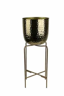 Hammered Bowl Planter On Legs - H60cm X D33cm