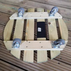 Heavy Duty Round Natural Wood Garden Patio Plant Flower Pot Stand Caddy Trolley Dolly On Strong Metal Castor Wheels 50cm 7 Heavy Duty Round Natural Wood Garden Patio Plant Flower Pot Stand Caddy Trolley Dolly On Strong Metal Castor Wheels 50cm -Outsunny Garden Zone heavy duty round natural wood garden patio plant flower pot stand caddy trolley dolly on strong metal castor wheels 50cm5056589109240 04c MP