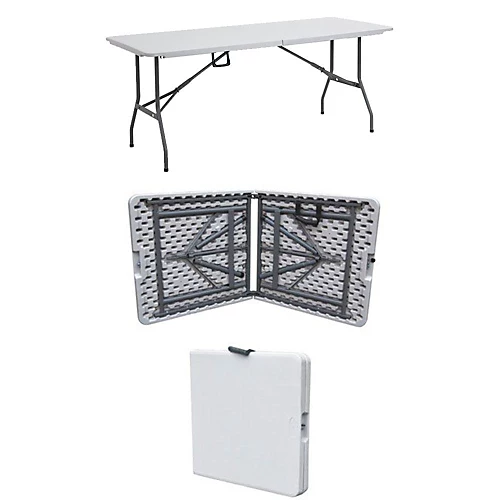 Home Vida Foldable 6ft Heavy Duty Folding Camping Picnic Garden Portable Table 3 Home Vida Foldable 6ft Heavy Duty Folding Camping Picnic Garden Portable Table - Image 3