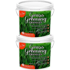 Homefront Grass Greening Granules Lawn Fertiliser - Strengthens, Greens And Creates Healthier Grass 5kg