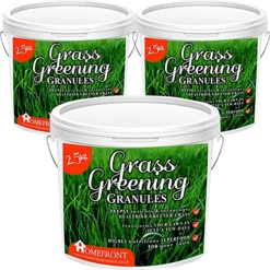 Homefront Grass Greening Granules Lawn Fertiliser - Strengthens, Greens And Creates Healthier Grass 7.5kg