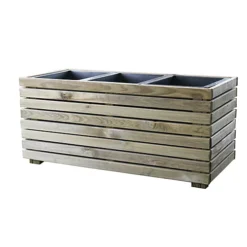 Horizon Outdoor Rectangular Wooden Planter 90cm -Outsunny Garden Zone horizon outdoor rectangular wooden planter 90cm3598740040174 03c MP
