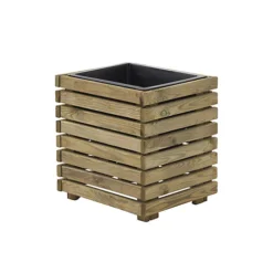 Horizon Outdoor Square Wooden Planter Tall 40cm 6 Horizon Outdoor Square Wooden Planter Tall 40cm -Outsunny Garden Zone horizon outdoor square wooden planter tall 40cm3598740040327 03c MP
