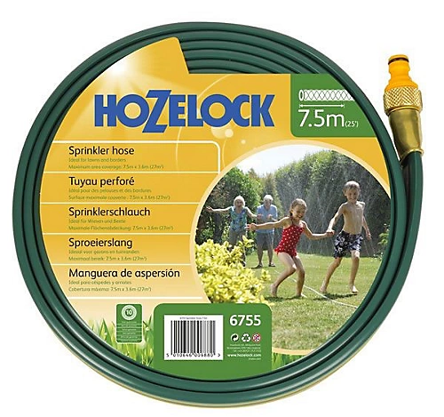 Hozelock 2 In 1 Sprinkler Soaker Pourous Garden Watering Flat Hose 7.5M 6755 1 Hozelock 2 In 1 Sprinkler Soaker Pourous Garden Watering Flat Hose 7.5M 6755